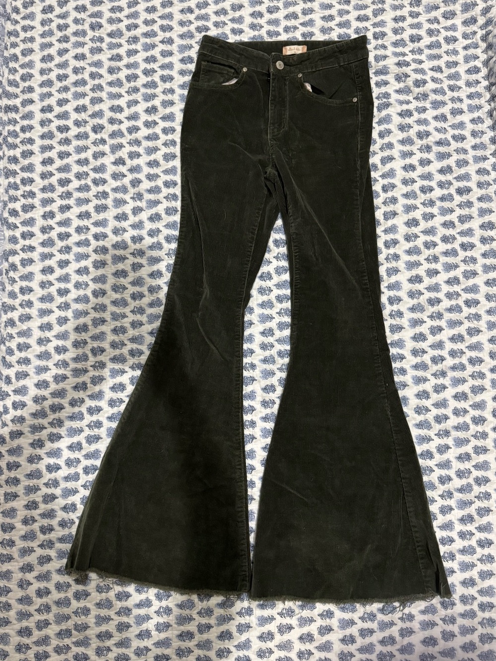 Altar'd State Black Corduroy Flare Jeans